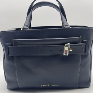 Tommy Hilfiger Emilia Satchel, Tommy Navy Womes Bags Blue/Navy